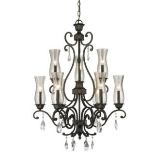 Filament Design Havana 9 Light Golden Bronze Chandelier CLI JB040197