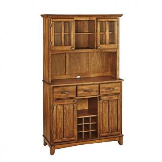 Home Styles Large Serving Buffet with Hutch    Warm Oak   7203914