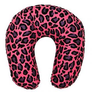 Essential Home Microflannel Neck Pillow   Leopard Print   Home   Bed
