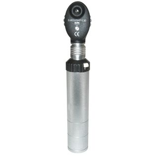 KaWe EUROLIGHT® E30, 2.5V Ophthalmoscope, Silver with black accents