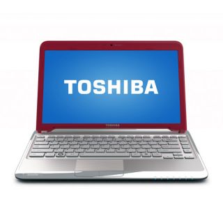 Toshiba Red 13.3" Satellite T235D S1360RD Laptop PC, Intel Pentium U5400 Processor, Windows 7 Home Premium