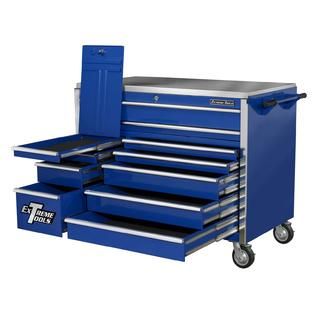 Extreme Tools  55” 11 Drawer Professional Roller Cabinet in Blue