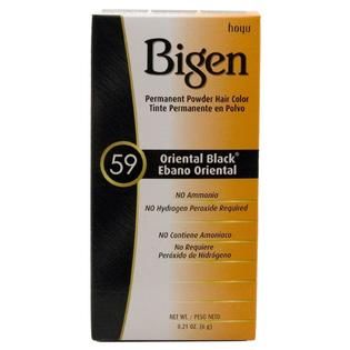 Bigen Permanent Powder Hair Color Oriental Black 59 0.21 oz (6 g