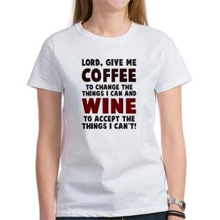  Womens Coffee & Wine T Shirt