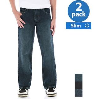 Wrangler Boys' Slim Classic Boot Cut Jeans, 2 Pack