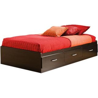 South Shore Cosmos Twin Mates Bed, 39'', Black Onyx