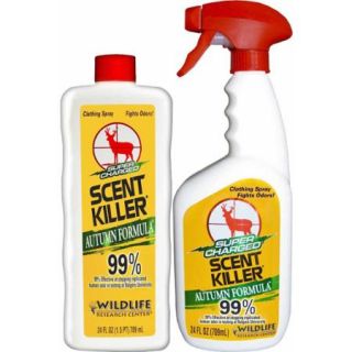 Wildlife Research Super Charged Scent Killer Autumn Formula Spray 24/24 Combo, 48 oz