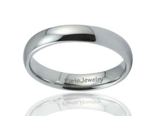 Tungsten Traditional Unique Classic Band Ring Designed in France by Paris Jewelry