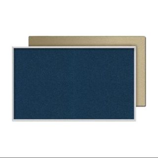 Vinyl Tackboard with Wrapped Edge (72.63 in. W x 48.63 in. H in Silver)