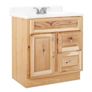 Glacier Bay Hampton 30 in. W x 21 in. D x 33.5 in. H Vanity Cabinet Only in Natural Hickory HNHK30DY