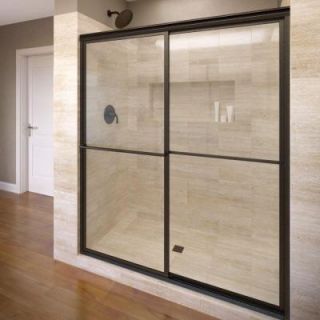 Basco Deluxe 48 in. x 71 1/2 in. Framed Sliding Shower Door in Oil Rubbed Bronze 7150 48CLOR