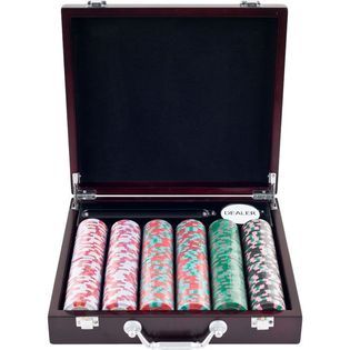 Trademark Poker 300 NexGenT PRO Poker Chips in Cigar Tray Chip Case