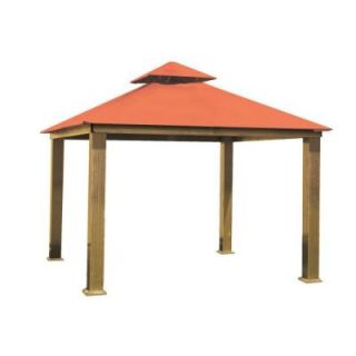 12 ft. x 12 ft. ACACIA Aluminum Gazebo with Rust Canopy AG12 Rust