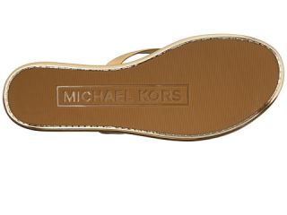 MICHAEL Michael Kors Emory Flip Flop Gold Metallic