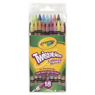 Crayola. 687418 Twistables Colored Pencils,18 Assorted Colors Per Pack