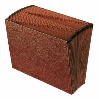 Pendaflex Open top Daily Expanding File   Letter   8.50" X 11"   31 Pockets   Red Fiber   Redrope   1 Each (R17DOX)