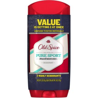 Old Spice Pure Sport High Endurance Deodorant, 3 oz (Pack of 2)