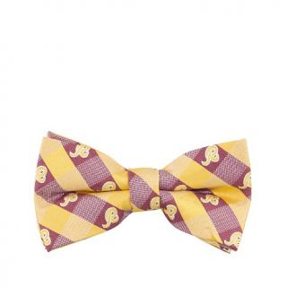 Officially Licensed NFL Team Logo and Color Checkered 100% Polyester Bow Tie7665042