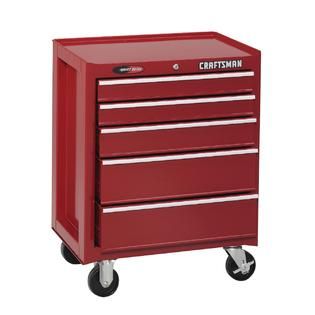 Craftsman 5 Drawer Quiet Glide Roll Away, 26 1/2 in. Wide   Tools