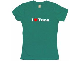I Heart (Love) Tuna Women's Babydoll Petite Fit Tee Shirt