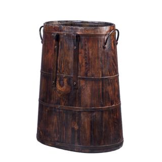 Antique Revival Saddle Bucket with Iron Handles