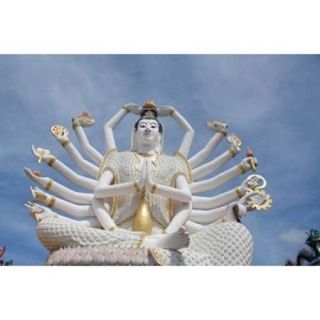 Thailand, Ko Samui, Wat Plai Laem, Kwan Yin Poster Print by Cindy Miller Hopkins (26 x 17)