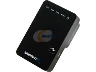 Sabrent WR WN300 Wi Fi Range Extender 300mbps 2.4GHZ 801.11N Multifunction Mini Router / Repeater / Access Point / Client / Bridge