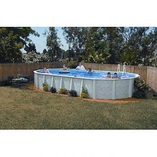 GSM 15 x 30 Oval Crystal River Above Ground Pool Package, 52 Height