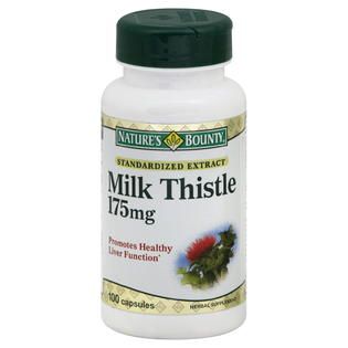 Natures Bounty Milk Thistle, 175 mg, Capsules, 100 capsules   Health