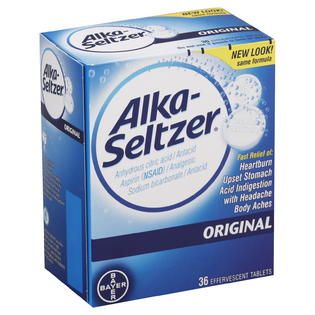 Alka Seltzer Antacid/Analgesic, Effervescent Tablets, Original, 36