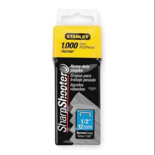 Stanley Narrow Crown Staples, Heavy Duty, Natural, TRA708T