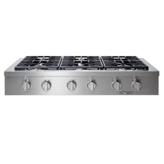 Dacor Discovery 6 Burner Gas Cooktop (Stainless Steel) (Common 48 in; Actual 47.875 in)