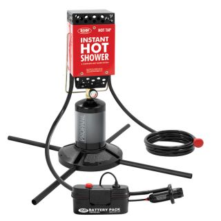 Zodi Outback Gear Red and black Portable Instant hot Tap Shower