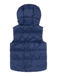 Benetton Boys Quilted gilet Navy