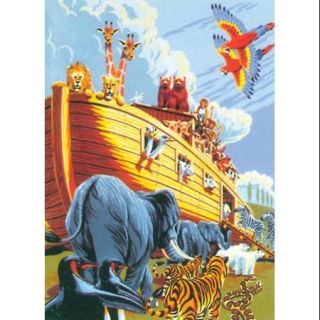 Junior Small Paint By Number Kit 8 3/4" X 11 3/4" Noah's Ark