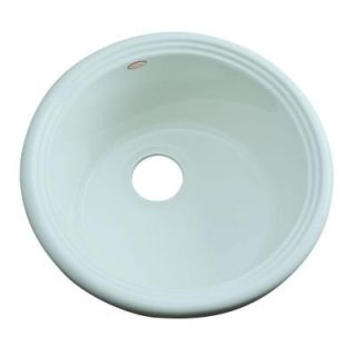 Thermocast Hampton Drop In Acrylic 18 in. Single Bowl Entertainment Sink in Seafoam Green 14044