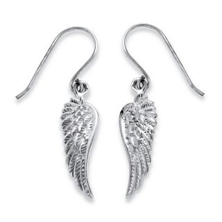 PalmBeach Angel Wing Drop Earrings in .925 Sterling Silver Tailored