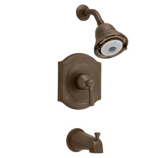 American Standard Portsmouth Oil Rubbed Bronze 1 Handle Bathtub and Shower Faucet Trim Kit with Multi Function Showerhead