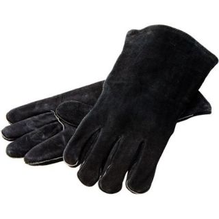 Lodge Black Leather Gloves