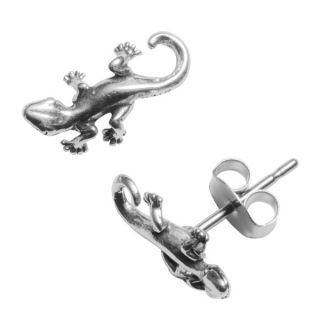Journee Collection Sterling Silver Gecko Stud Earrings