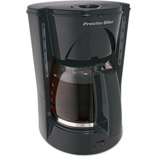 Procter Silex 12 Cup Black Coffee Maker, 48524, Black