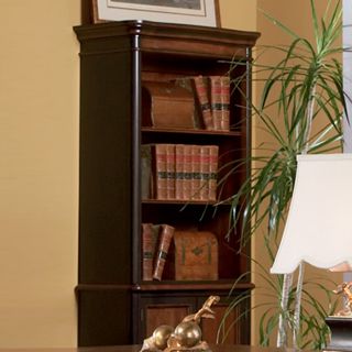 Coaster Fine Furniture Gorman Black/Cherry 36.5 in W x 82.75 in H x 18 in D 3 Shelf Bookcase