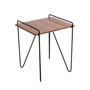 Lumisource Loft Contemporary End Table in Walnut Wood   Home