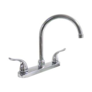 KISSLER & CO Dominion 2 Handle Standard Kitchen Faucet in Chrome 77 5100