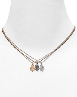 Crislu Mini Hamsa Pendant Necklace, 16"
