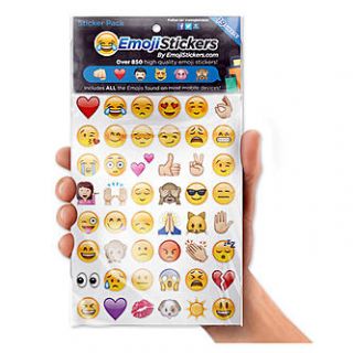 New Dimensions Emoji Large Sticker Pack   Toys & Games   Arts & Crafts