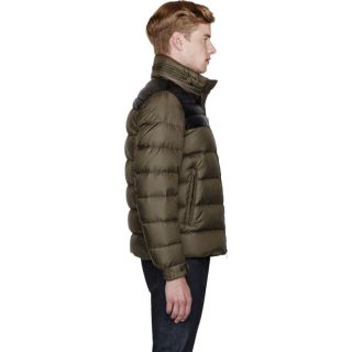Moncler Olive Quilted Down Dinant Jacket
