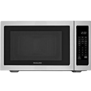 KitchenAid Architect Series II 1.6 cu. ft. Countertop Microwave in Stainless Steel Built In Capable with Sensor Cooking KCMS1655BSS