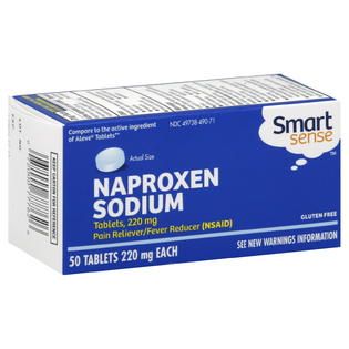 Smart Sense Naproxen Sodium, 220 mg, Tablets, 50 tablets   Health