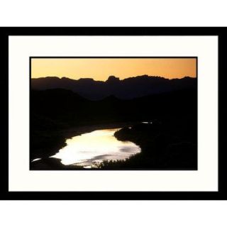 Great American Picture Landscapes 'Rio Grand Sunset, Big Bend National Park, Texas' by Jack Jr Hoehn Framed Photographic Print